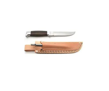Vangedal Scout Knife in leather sheath with marlinespike