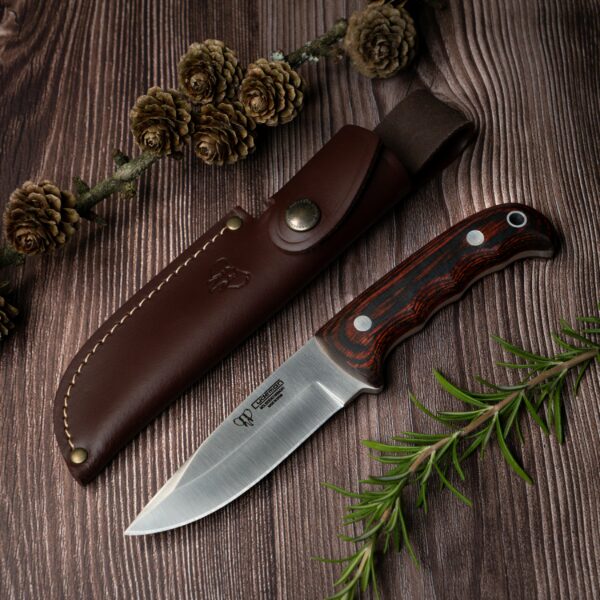 Cudeman Hunting Knife with Presswood - Image 9