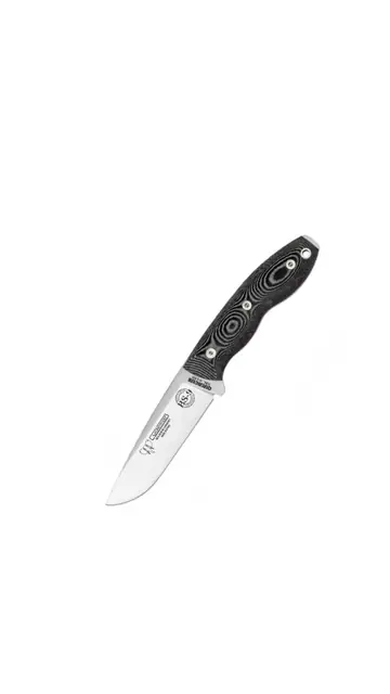 Cudeman Bushcraft Knife with Black Micarta Handle