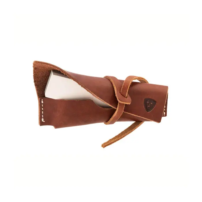 Helle Sharpening Stone S with Leather Case