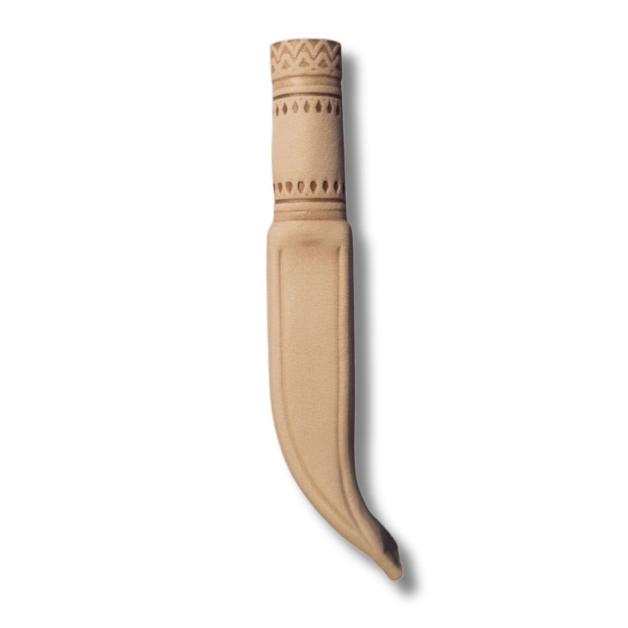 Kloppi Knife – traditionel kniv med skarp stålklinge og formet træskaft, ideel til friluftsliv og håndværk.