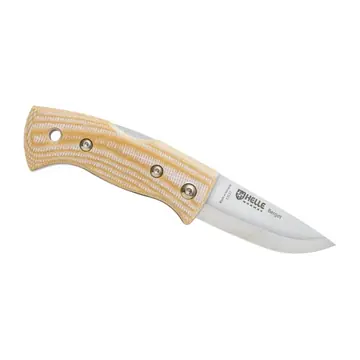 Helle Berget - Beige Canvas Micarta Knife